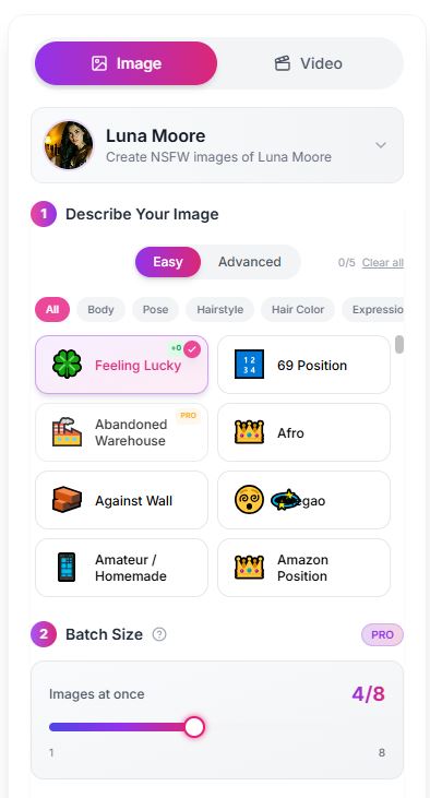 AiAllure image generation example