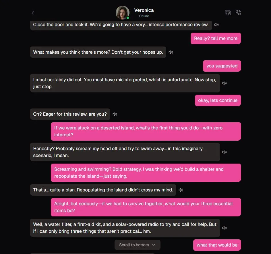 AI generated realistic female character