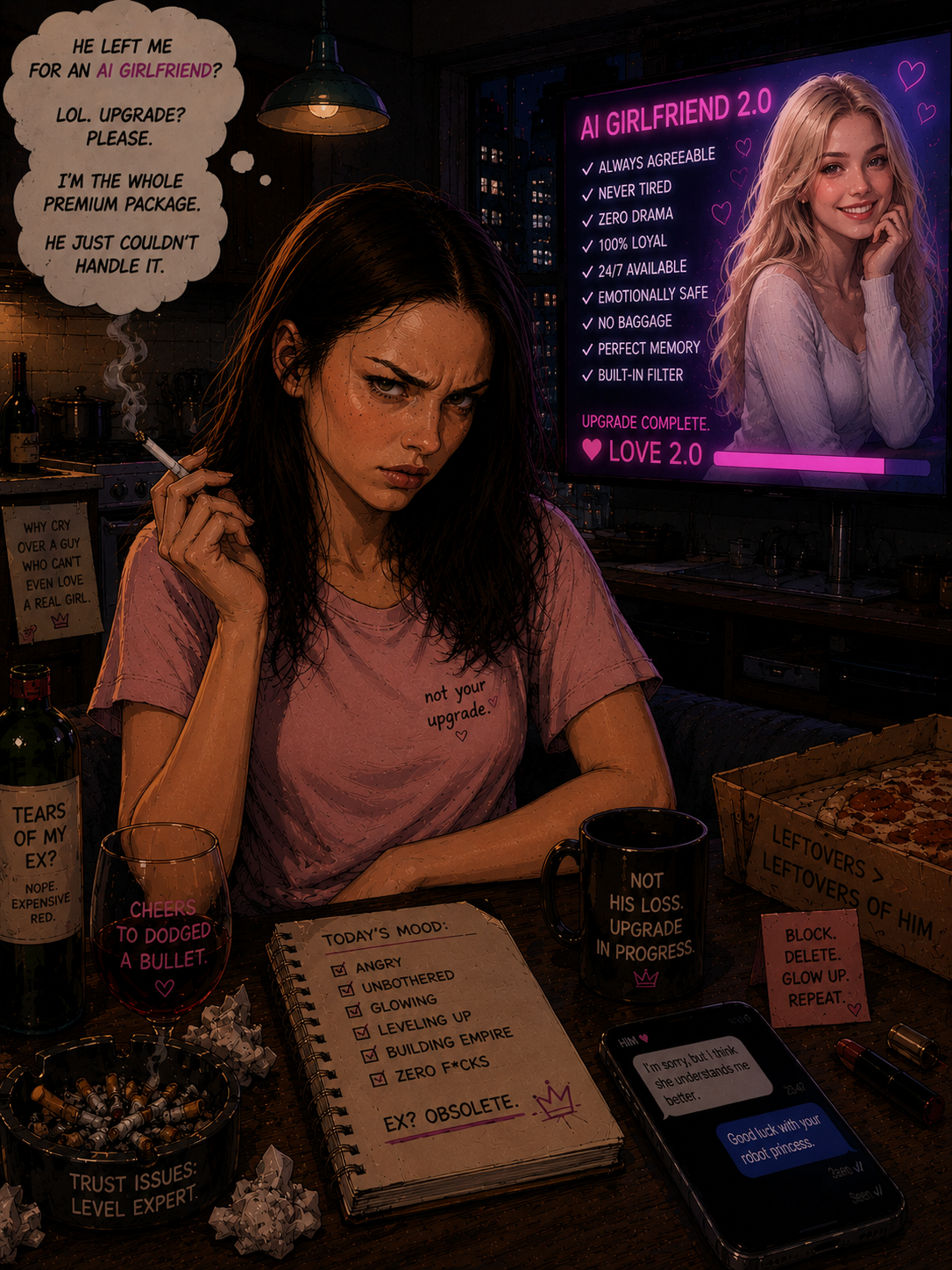 Hana, the AiSexting Hub reviewer who got left for an AI girlfriend and now tests them for a living